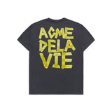 24FW  テープタイポグラフィックショートスリーブTシャツ チャコール
