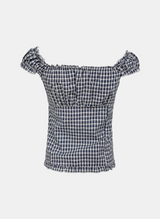 Misty Belle Check Off Blouse