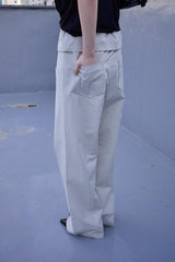 フォールデッド ストリング パンツ (Light Gray)