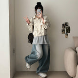 Rion dot chiffon layered wrap skirt