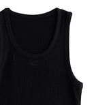[MADE] Lan circle ribbed sleeveless