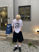 ポスター半染め半袖Tシャツ2C