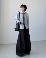 Deo ストライプクロップシャツ