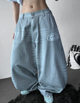 Willy Graphic Tattoo Print Balloon Pants 2color