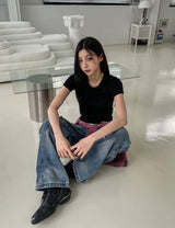 [U-BASIC/1+1] Soft Basic Slim Short Sleeve