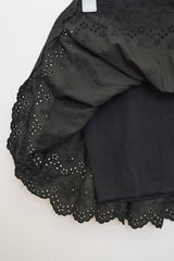 Punching Banding Mini Skirt (Black)