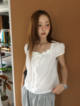 French puff blouse (3color)