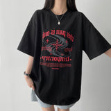 キープゴーヴィンテージプリントボクシーフィットショートスリーブTシャツ