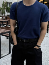 バインダーワッフルクロップマッスルTシャツ