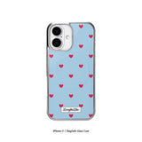 [MADE]blue love dot MagSafe Glass phonecase