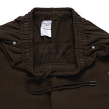 24FW UPSIDE DOWN BASIC LOGO SHORT PANTS BROWN