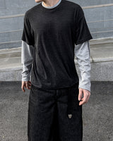 ミックスレイヤードロングスリーブTシャツ
