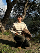 SCOPE STRIPE MOHAIR KNIT