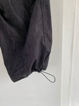 Space String ballon denim wide pants 2color