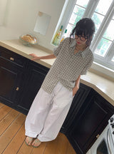 Yukane Cut Summer Wide Cotton Pants