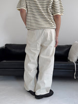 LO Vien Pintuck Half-Banding Semi Wide Pants (4C)