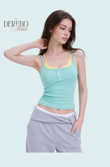 Lady Double Layered Sleeveless T-Shirt