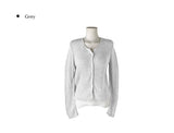 Detting Round V-Neck Knit Cardigan