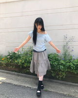フトム レース ミディスカート