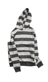 grey stripe hoodie