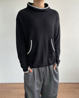 Gets High-neck Waffle Hoodie