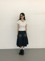 メリードットリボンクロップTシャツ (3c)