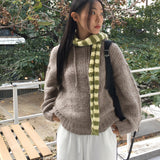 Siwool Vintage Angora Stripe Scarf Scarf