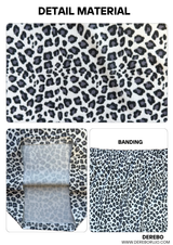 Spandex Leopard Banding Bootcut Pants