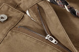 Indian Belted Denim Wide Pants