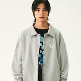 [UNISEX] フラワードット刺繍スタジアムバラスティジャケット