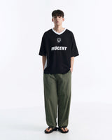 サッカーユニフォームフットボールTシャツ(Black, White)