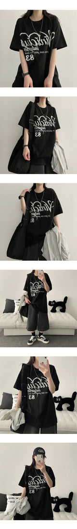 Mer Heart Oversized Fit Short Sleeve Tee