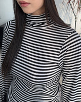 セリンストライプポラーTシャツ