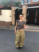 Taupe Wide Pants