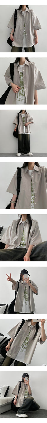 シャッフルレタリング半袖Tシャツ