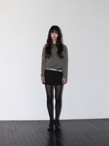 クラシックパッデドミニスカート (BLACK)