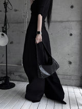 studded shoulder shark bag