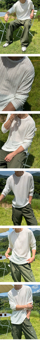 [S/S] サマーシースルーロングスリーブ (4color)