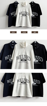 リヴェン ハーフジップ アノラック ショートスリーブ Tシャツ