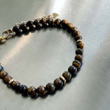 Stellar Tiger's Eye Beaded Bracelet