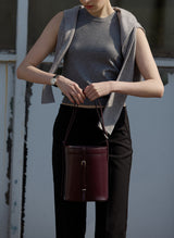 TRONCO BUCKET BAG BURGUNDY