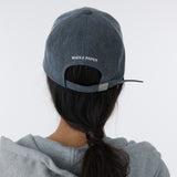 TEXT BALL CAP (CHARCOAL)