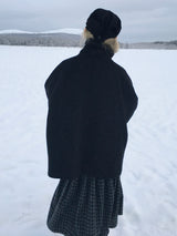 Blended Neck Bijou Line Short Coat (3c)