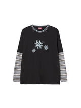 ニットレイヤードL/S（ブラック）