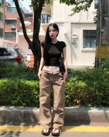 Cont Parachute Adjust Cargo Pants