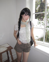 Within Button Short-Sleeve T-Shirt
