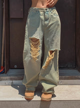 Dura Yellow Demi Denim Pants