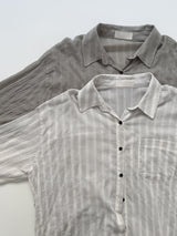 Block Stripe Loose Fit Shirt