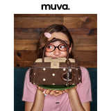muva. Bubbly Heart‑Sandwich Bag, Elegant Premium‑Feel Hand‑held Mini Tote, Work Daily‑Stuff Purse for Women, New Arrival Jul 10