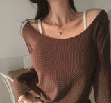 [MADE] ペタル, ドットワイドUネックTシャツ